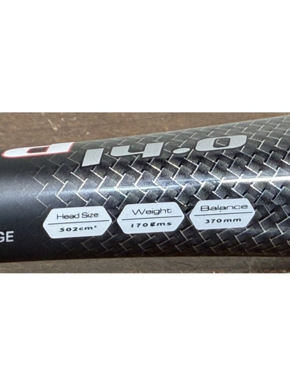 TecnoPro Grid 14.0 Squash Racquet 170g Carbon Graphite 502cm² w/ Covern - Picture 10 of 12